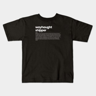 WayHaught Shipper - Wynonna Earp Kids T-Shirt